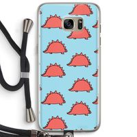 Dinosawrr: Samsung Galaxy S7 Edge Transparant Hoesje met koord