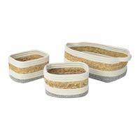 Decoratieve Doos DKD Home Decor Natuurlijke Vezel 33 x 23 x 13 cm