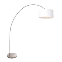 Steinhauer BooglampSolva metaal met witte kap - 3908ST