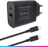 Oniverse AC Adapterkabel 65W USB C Switch 2 Zwart (1,5 meter) Oniverse AC Adapterkabel 65W USB C Switch 2 Zwart (1,5 meter)