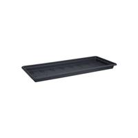 ELHO Green Basics 60 plantenbak schotel - Zwart living - Buiten - XXL - Ø 54,9 x H 4,6 cm