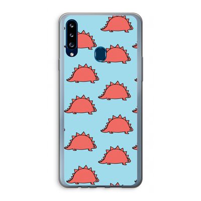 Dinosawrr: Samsung Galaxy A20s Transparant Hoesje