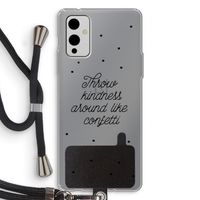 Confetti: OnePlus 9 Transparant Hoesje met koord