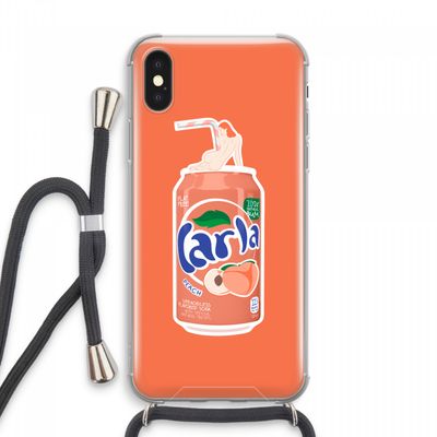 S(peach)less: iPhone XS Max Transparant Hoesje met koord