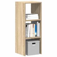Boekenkast stapelbaar 30x30x80 cm bewerkt hout sonoma eiken