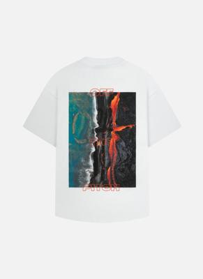 Off The Pitch Lava T-Shirt Heren Wit - Maat XS - Kleur: Wit | Soccerfanshop