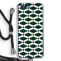 Moroccan tiles: Honor 10 Transparant Hoesje met koord