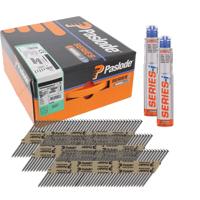 Paslode 34° Papier Gebonden Stripnagels IM90 | Blank | Ring | 3.1x80mm | +2x Gas VE=2500 - 142033