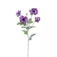 Anemone Tak Paars 62 cm kunstplant - Buitengewoon de Boet - thumbnail