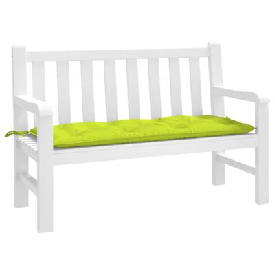 VidaXL Tuinbankkussen 120x50x7 cm oxford stof heldergroen