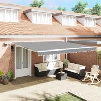 VidaXL Zijde frame met led-striplichten wit 400 × 350 cm aluminium