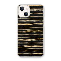 Gouden strepen: iPhone 13 mini Transparant Hoesje