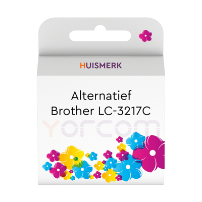 Huismerk Brother alt. LC-3217C cyaan