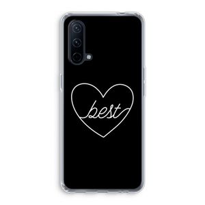 Best heart black: OnePlus Nord CE 5G Transparant Hoesje