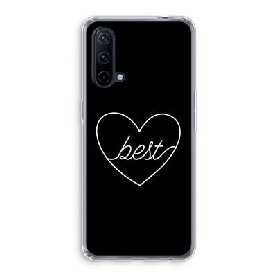 Best heart black: OnePlus Nord CE 5G Transparant Hoesje