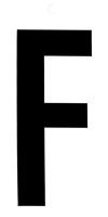 Metafranc Plakletter 100Mm Zwart F - WU0510100