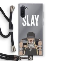 Slay All Day: Samsung Galaxy Note 10 Transparant Hoesje met koord