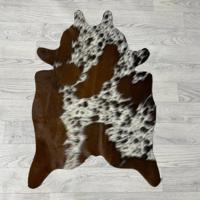Kleine koeienhuid bruin wit zwart (Normandiër) 90x60cm