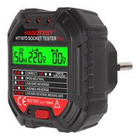 Stopcontacttester met Digitaal Display - Veiligheidstester met LED-indicator en RCD-functie