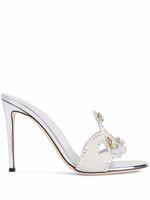 Giuseppe Zanotti sandales Lilii à ornements en cristal - Blanc