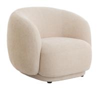 Light & Living Fauteuil Ovito Chenille - Crème