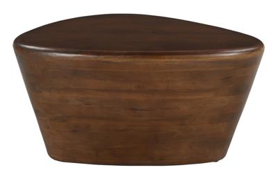 Artistiq Organische Bijzettafel 'Derrell' Mangohout, 70 x 53cm, kleur Bruin