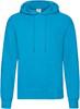 Fruit Of The Loom F421 Classic Hooded Sweat - Azure Blue - M - thumbnail