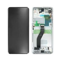 Samsung Galaxy S21 Ultra 5G Front Cover & LCD Display GH82-26035B - Zilver - thumbnail