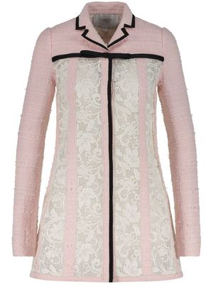 Giambattista Valli chemise à fleurs brodées - Rose