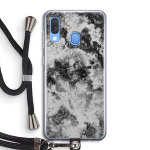 Onweer: Samsung Galaxy A40 Transparant Hoesje met koord
