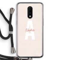 Strawberry Milkshake: OnePlus 7 Transparant Hoesje met koord