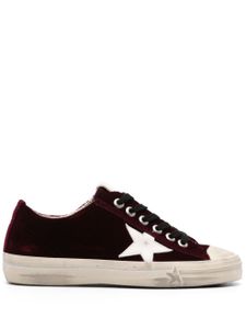 Golden Goose baskets V-Star 2 en velours - Rouge