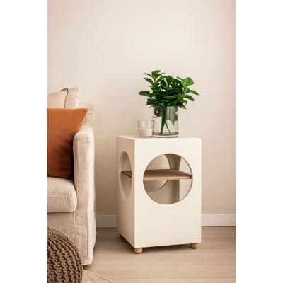 Bijzettafel Home ESPRIT Wit 40 x 40 x 60 cm Bijzettafel Home ESPRIT Wit 40 x 40 x 60 cm