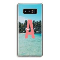 Pacific Dream: Samsung Galaxy Note 8 Transparant Hoesje