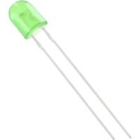 TRU COMPONENTS 1577495 Bedrade LED Groen Ovaal 5 mm 1750 mcd 110 °, 50 ° 20 mA