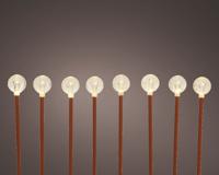 LED stake l210h20 cm roest/wwt 8st kerstverlichting Lumineo - Lumineo