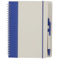 Notitieboekje / opschrijfboekje A5 - blauw - Harde kaft - 18 x 21 cm - 70 pagina's - met liniaal