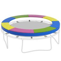 SPORTNOW Waterdichte vervangende randafdekking voor trampolines, scheurbestendig, Ã˜305 cm, kleurrijk