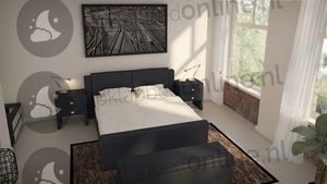 Opberg boxspring 160 x 190 cm- stofkleur 1517