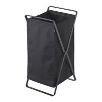 Yamazaki Tower wasmand 45 l Rechthoekig Polyester, Polypropyleen (PP), Staal Zwart - thumbnail