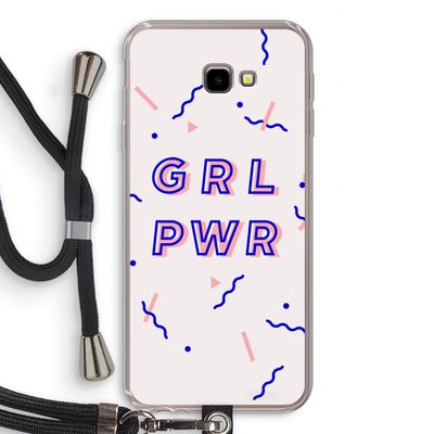 GRL PWR: Samsung Galaxy J4 Plus Transparant Hoesje met koord