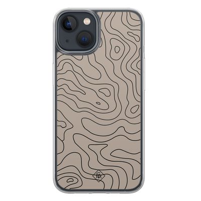 iPhone 13 mini hybride hoesje - Abstract lines