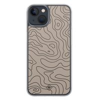 iPhone 13 mini hybride hoesje - Abstract lines