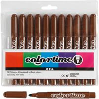 Colortime Bruine jumbo stiften, 12st.