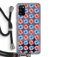 Klaproosjes: Samsung Galaxy A41 Transparant Hoesje met koord Klaproosjes: Samsung Galaxy A41 Transparant Hoesje met koord