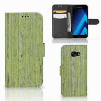 Samsung Galaxy A5 2017 Book Style Case Green Wood