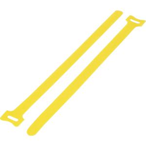 TRU COMPONENTS TC-12355424 Klittenband kabelbinder Om te bundelen Haak- en lusdeel (l x b) 180 mm x 12 mm Geel 20 stuk(s)