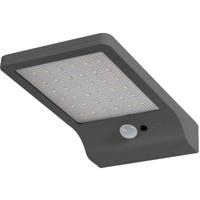LEDVANCE DoorLED Solar L 4058075267862 Wandlamp op zonne-energie met bewegingsmelder LED 3 W Zilver
