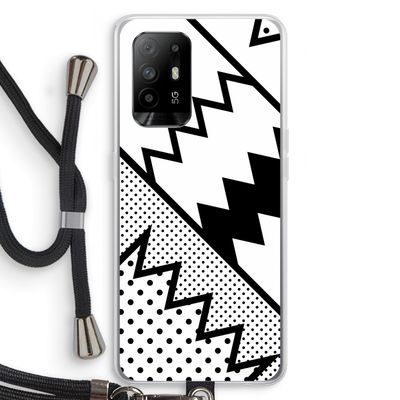 Pop Art #5: Oppo A95 5G Transparant Hoesje met koord