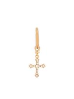 Dolce & Gabbana cross-pendant hoop earring - Or - thumbnail